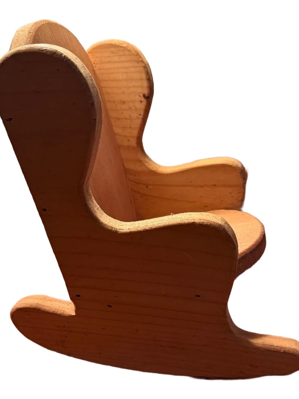 Handcrafted Wooden Mini Rocking Chair - Natural Pine - Picture 2 of 4